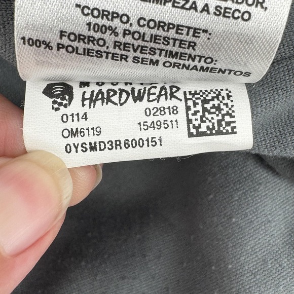 Mountain Hardwear Shirt Shacket Jacket Mens Large Orange Brown Plaid Snap Front - Picture 4 of 14